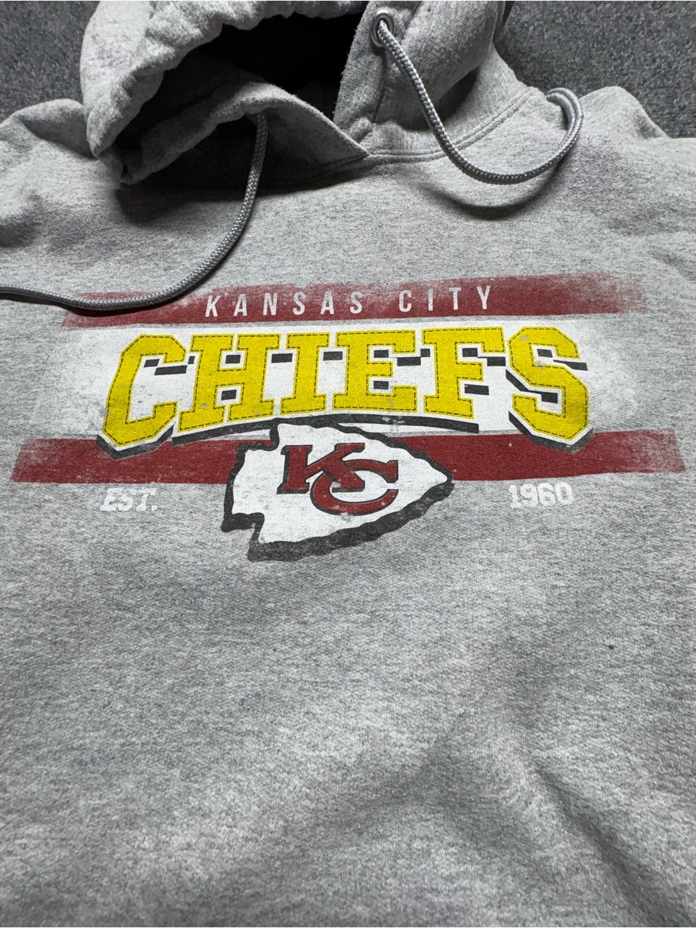 Kansas City Chiefs Gray Hoodie size 2X
